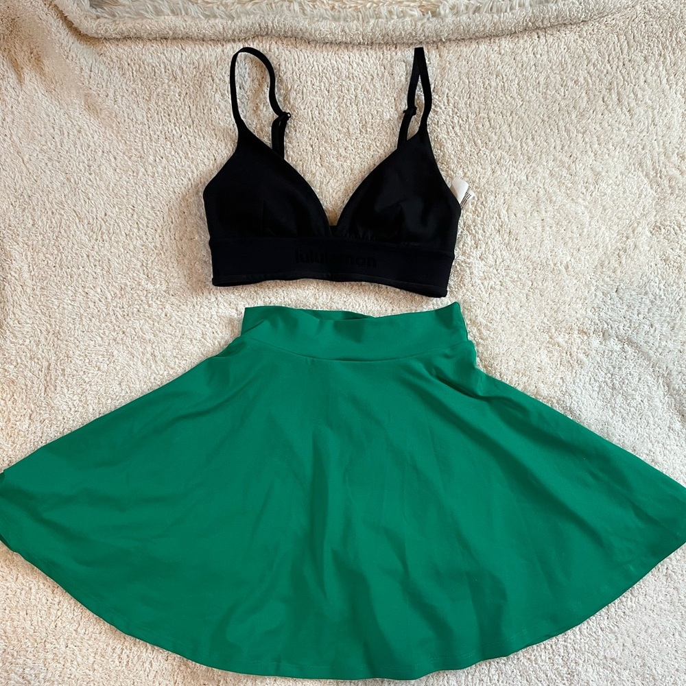 Fabletics green tennis skirt